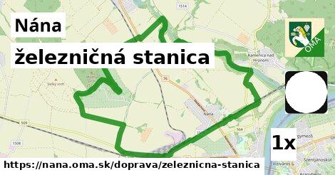 železničná stanica, Nána