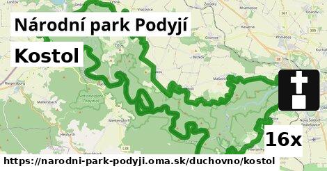 Kostol, Národní park Podyjí