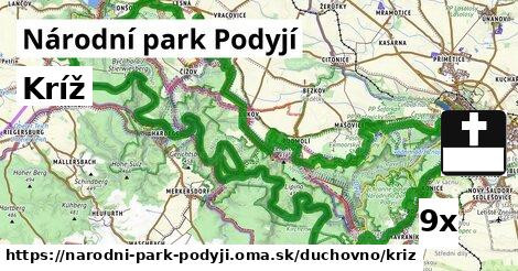 Kríž, Národní park Podyjí