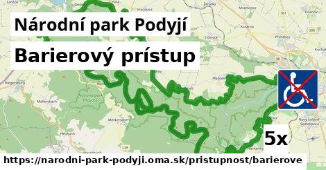 Barierový prístup, Národní park Podyjí