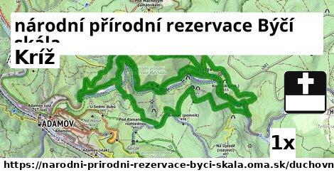 Kríž, národní přírodní rezervace Býčí skála