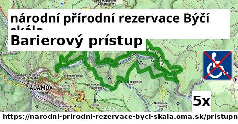 Barierový prístup, národní přírodní rezervace Býčí skála