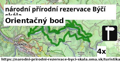 Orientačný bod, národní přírodní rezervace Býčí skála