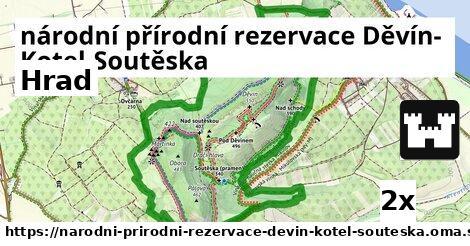 hrad v národní přírodní rezervace Děvín-Kotel-Soutěska