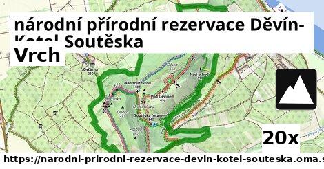 vrch v národní přírodní rezervace Děvín-Kotel-Soutěska