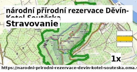 stravovanie v národní přírodní rezervace Děvín-Kotel-Soutěska