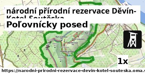 Poľovnícky posed, národní přírodní rezervace Děvín-Kotel-Soutěska