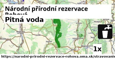 Pitná voda, Národní přírodní rezervace Rohová