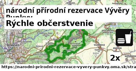 Všetky body v národní přírodní rezervace Vývěry Punkvy