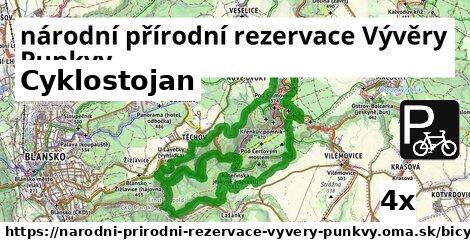 Cyklostojan, národní přírodní rezervace Vývěry Punkvy