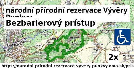 Bezbarierový prístup, národní přírodní rezervace Vývěry Punkvy