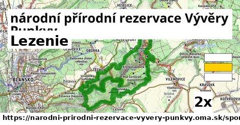 Lezenie, národní přírodní rezervace Vývěry Punkvy
