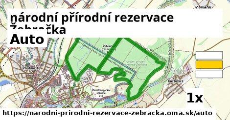 auto v národní přírodní rezervace Žebračka