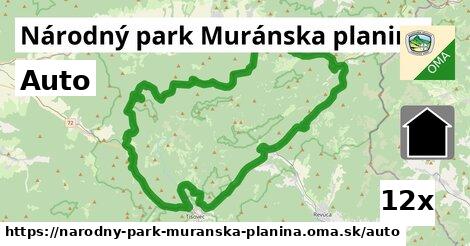 auto v Národný park Muránska planina