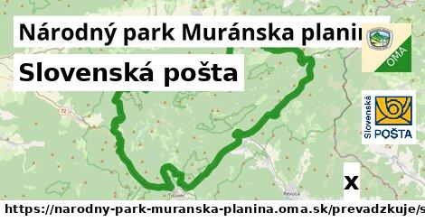 Slovenská pošta, Národný park Muránska planina