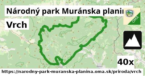 Vrch, Národný park Muránska planina