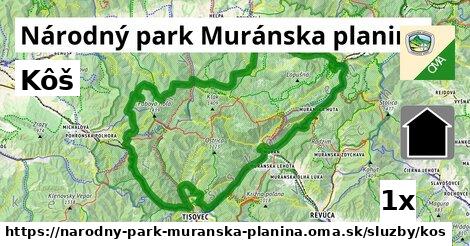 Kôš, Národný park Muránska planina