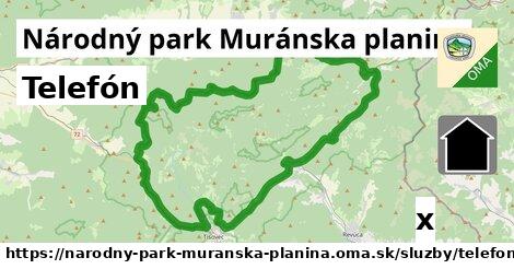 Telefón, Národný park Muránska planina