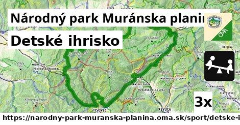 Detské ihrisko, Národný park Muránska planina