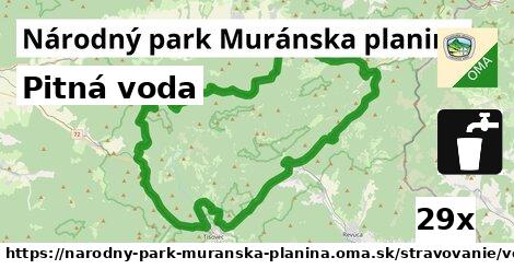 Pitná voda, Národný park Muránska planina