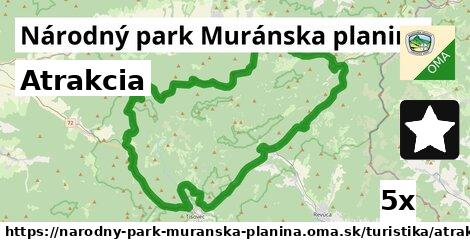 Atrakcia, Národný park Muránska planina