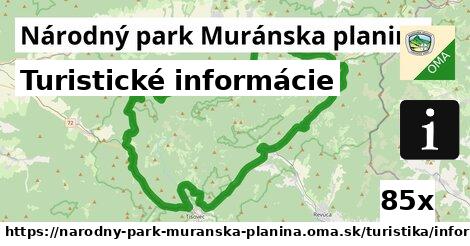 Turistické informácie, Národný park Muránska planina