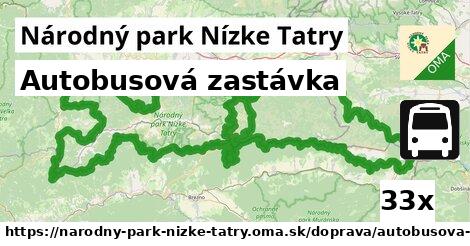 Autobusová zastávka, Národný park Nízke Tatry