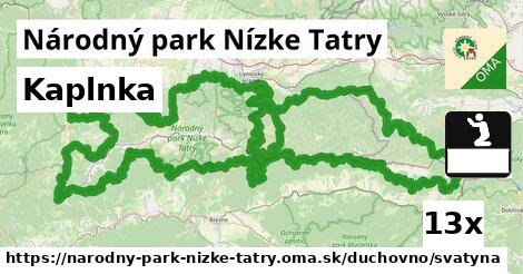 Kaplnka, Národný park Nízke Tatry
