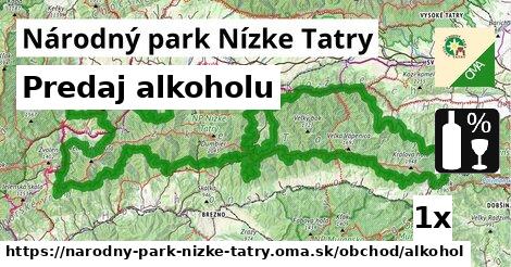 Predaj alkoholu, Národný park Nízke Tatry