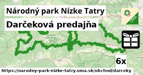 Darčeková predajňa, Národný park Nízke Tatry