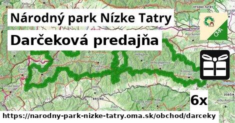Darčeková predajňa, Národný park Nízke Tatry