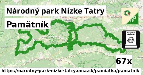 Pamätník, Národný park Nízke Tatry