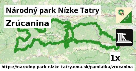 Zrúcanina, Národný park Nízke Tatry