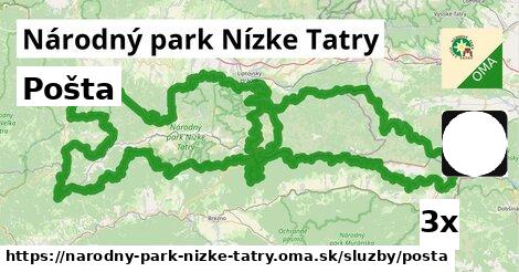 Pošta, Národný park Nízke Tatry