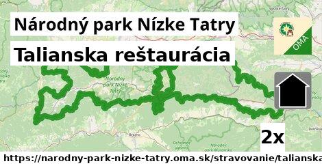 Talianska reštaurácia, Národný park Nízke Tatry