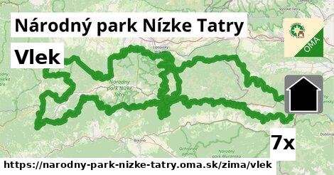 Vlek, Národný park Nízke Tatry