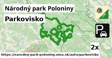 Parkovisko, Národný park Poloniny