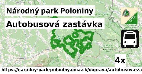 Autobusová zastávka, Národný park Poloniny