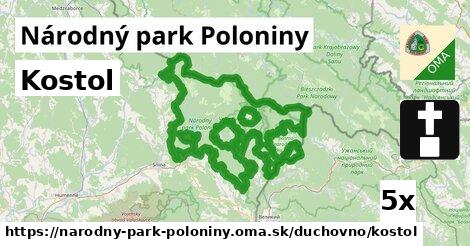 Kostol, Národný park Poloniny