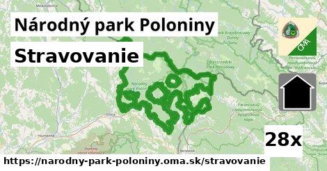 stravovanie v Národný park Poloniny