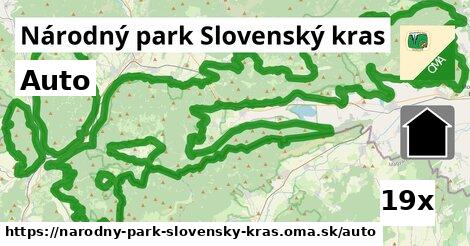 auto v Národný park Slovenský kras