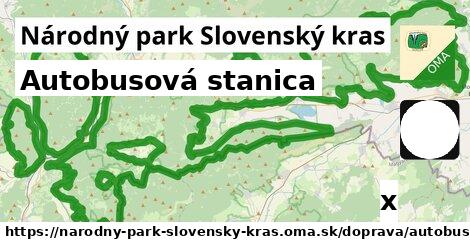 Autobusová stanica, Národný park Slovenský kras