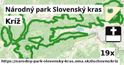 Kríž, Národný park Slovenský kras