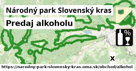 Predaj alkoholu, Národný park Slovenský kras