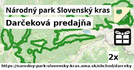 Darčeková predajňa, Národný park Slovenský kras