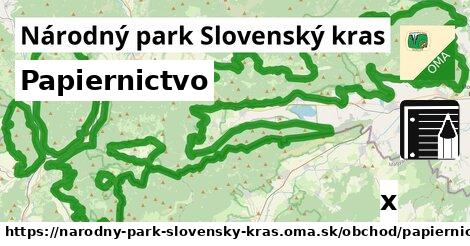 Papiernictvo, Národný park Slovenský kras