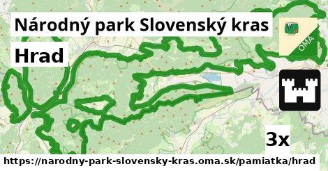 Hrad, Národný park Slovenský kras