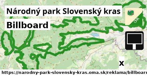 Billboard, Národný park Slovenský kras