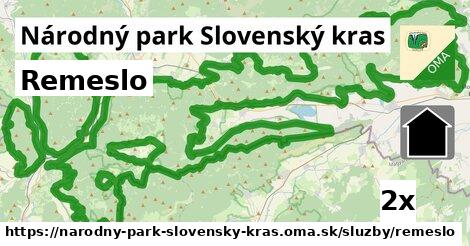 Remeslo, Národný park Slovenský kras