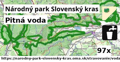 Pitná voda, Národný park Slovenský kras